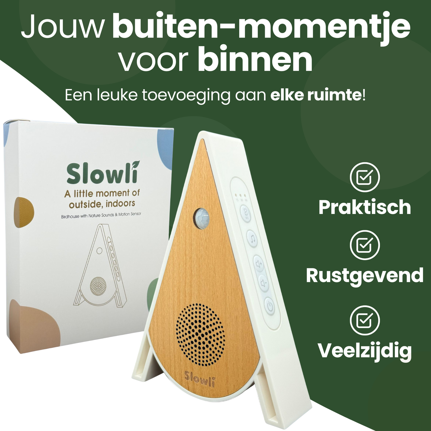 Slowli® - Vogelhuisje met Geluid & Sensor