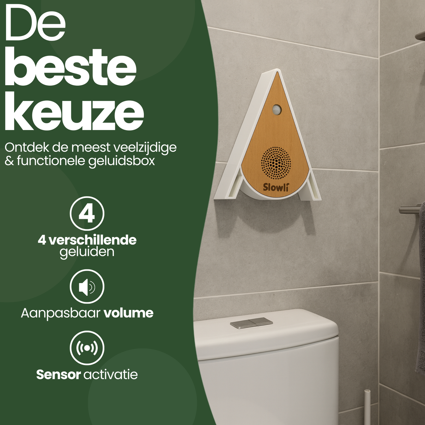 Slowli® - Vogelhuisje met Geluid & Sensor